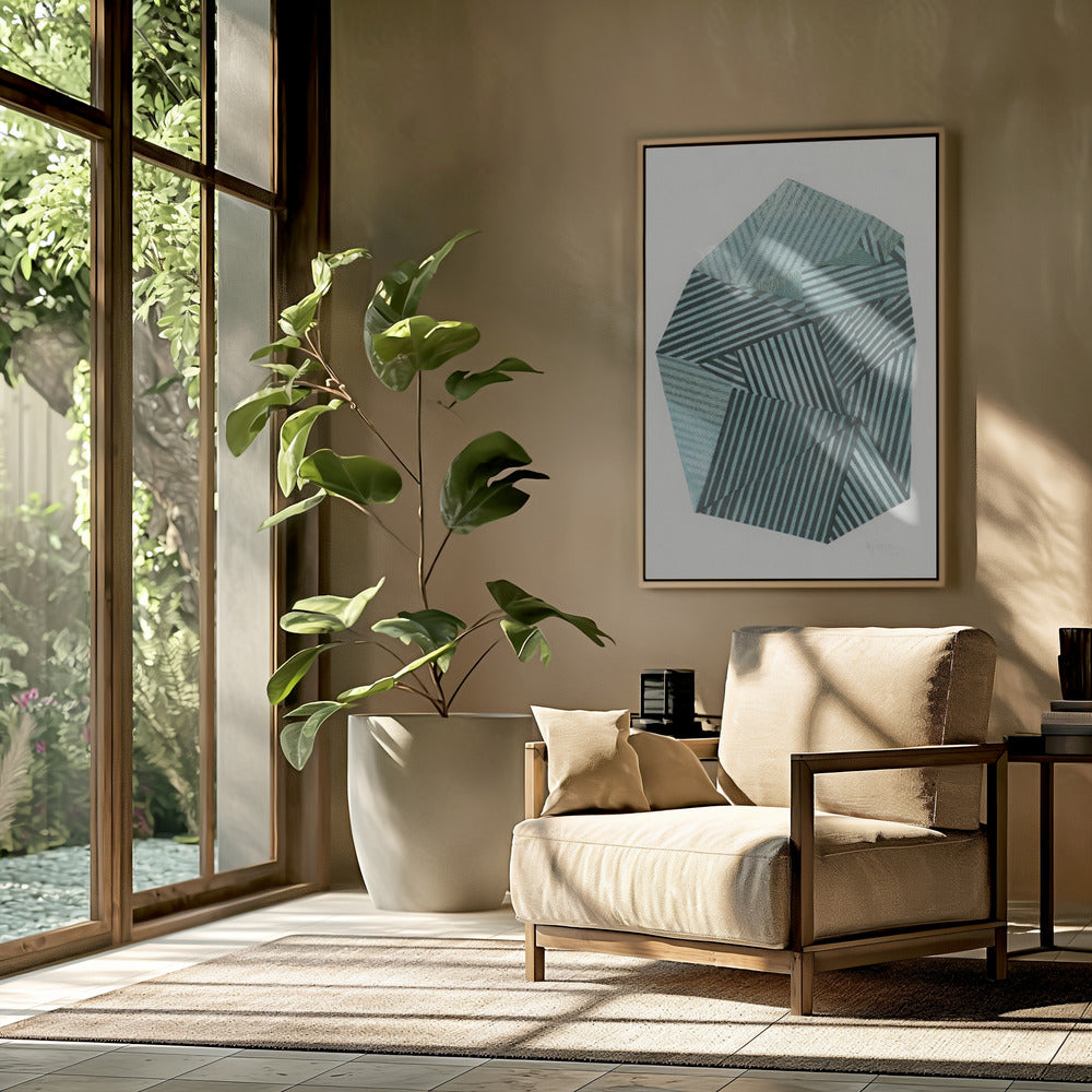 Gestreepte Steen II. | Poster