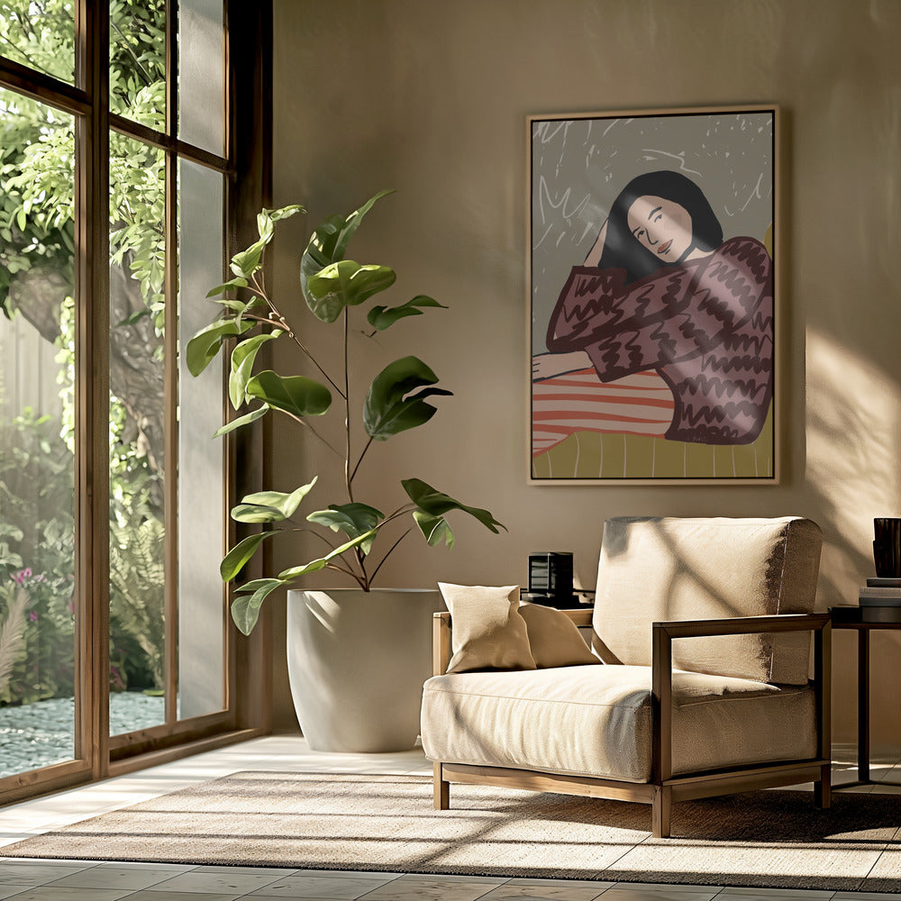 Lady SITTING | Poster