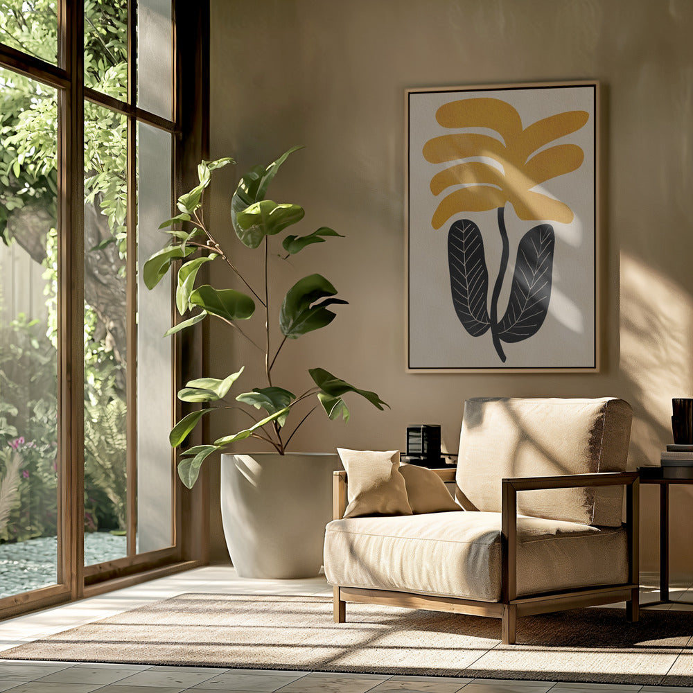 GELE bloem | Poster