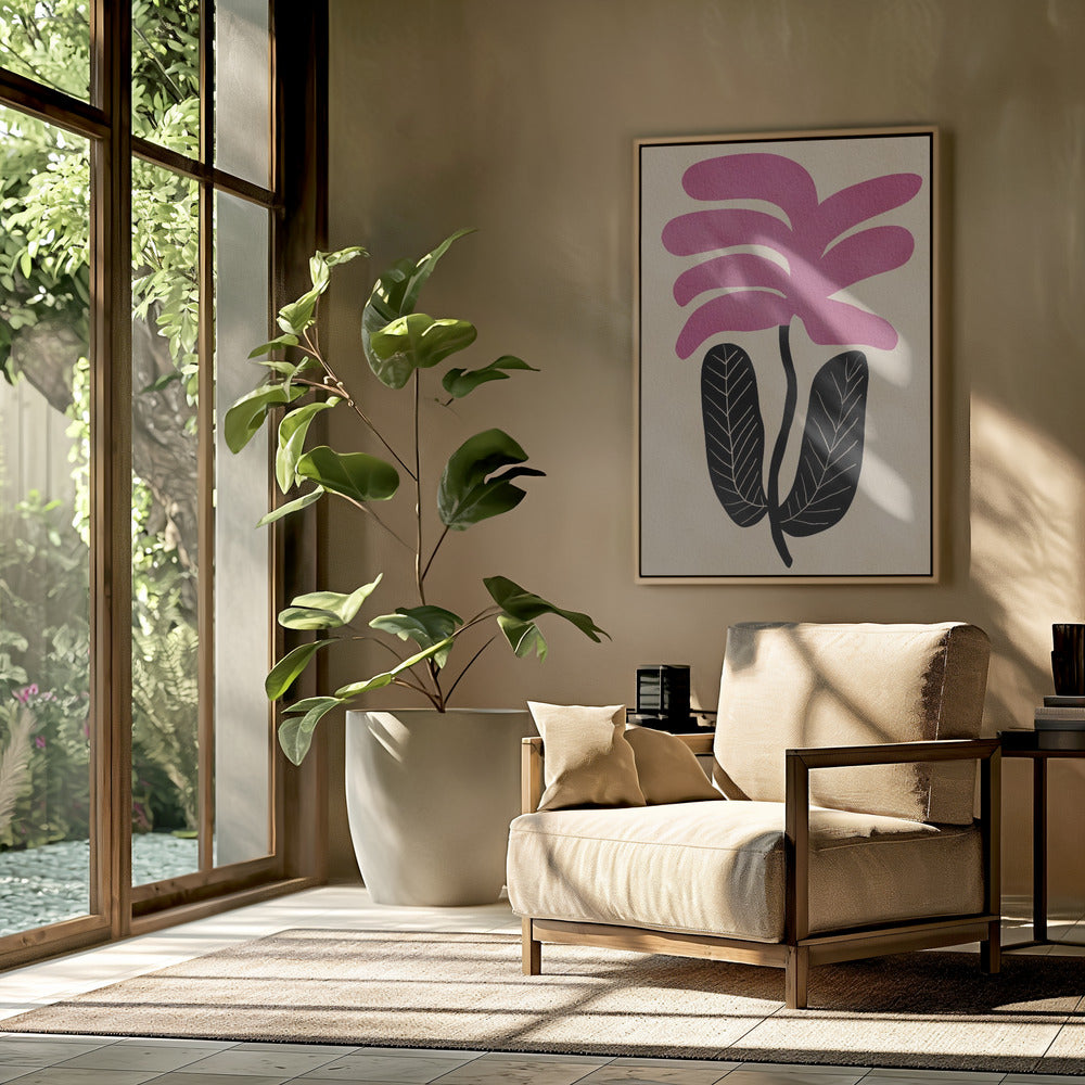 Pink floral flower | Poster