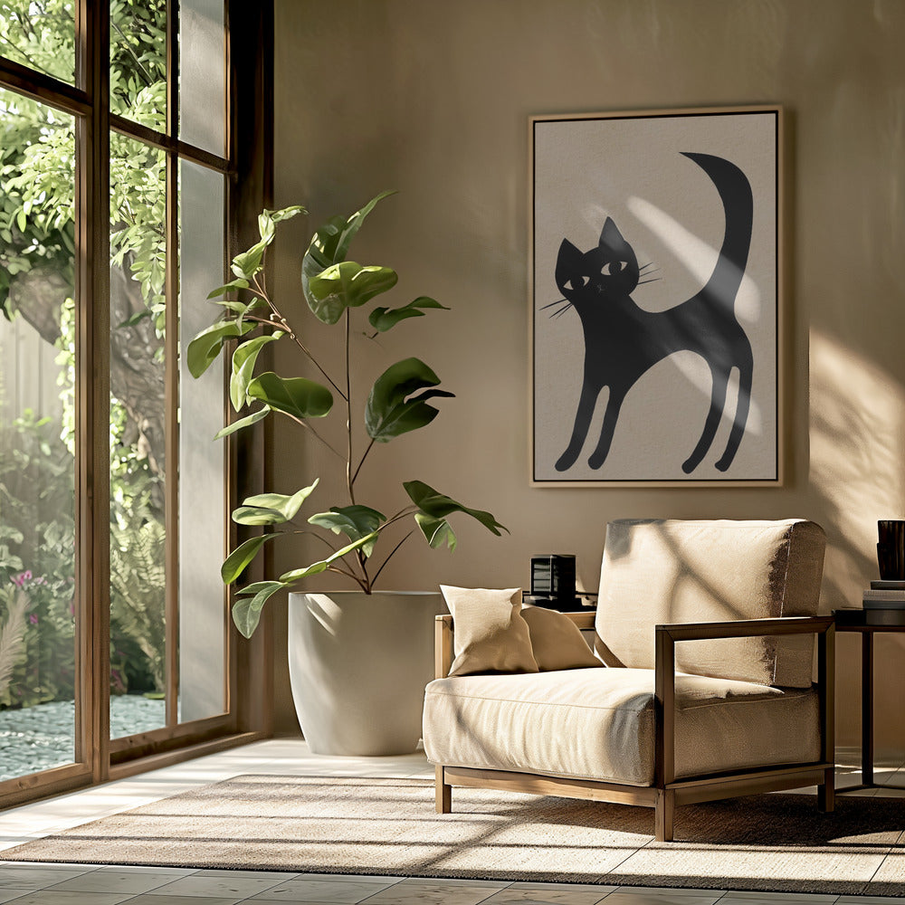 Zwarte kat | Poster