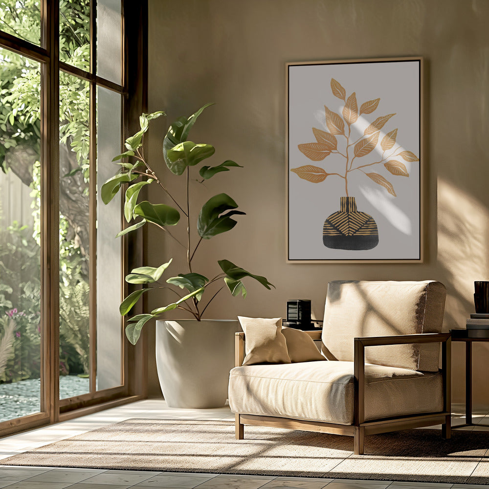Tribal Vase By Catsanddotz 32 X 40 Inches | Poster