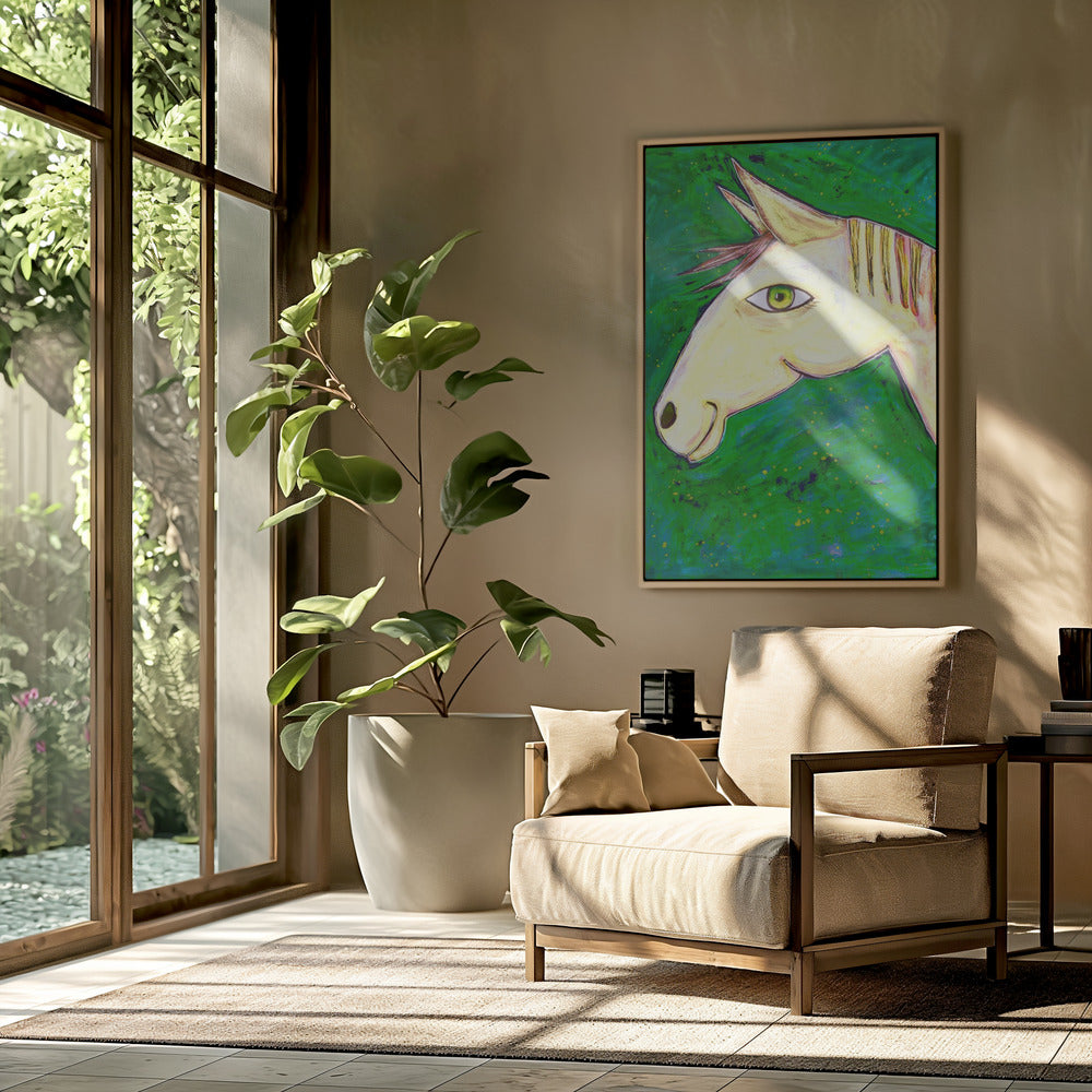 Dromen van groene paarden | Poster
