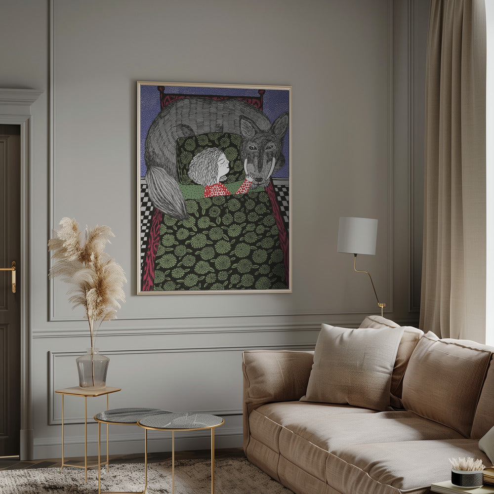 Meisje en Wolf | Poster