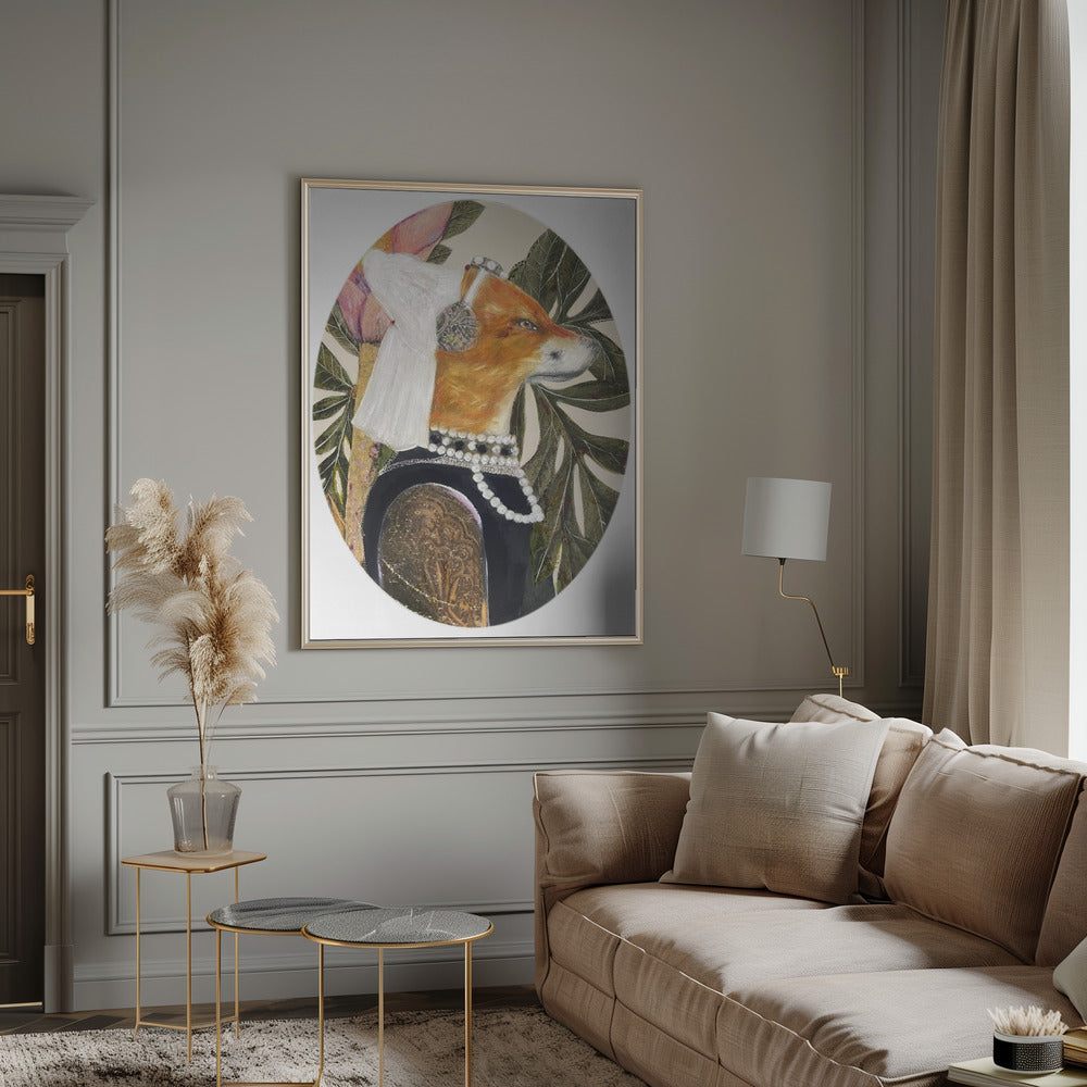 Vos gekleed in renaissancekleding | Poster