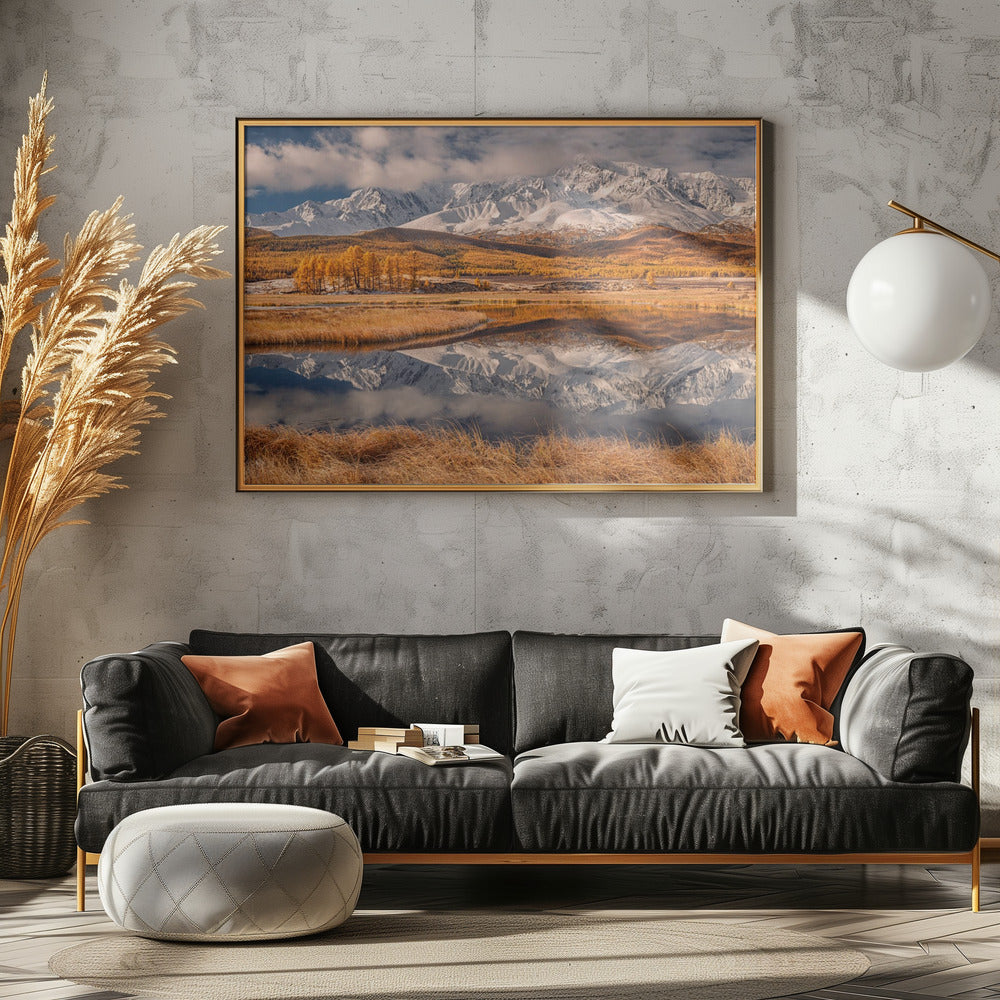 Spiegel voor bergen | Canvas