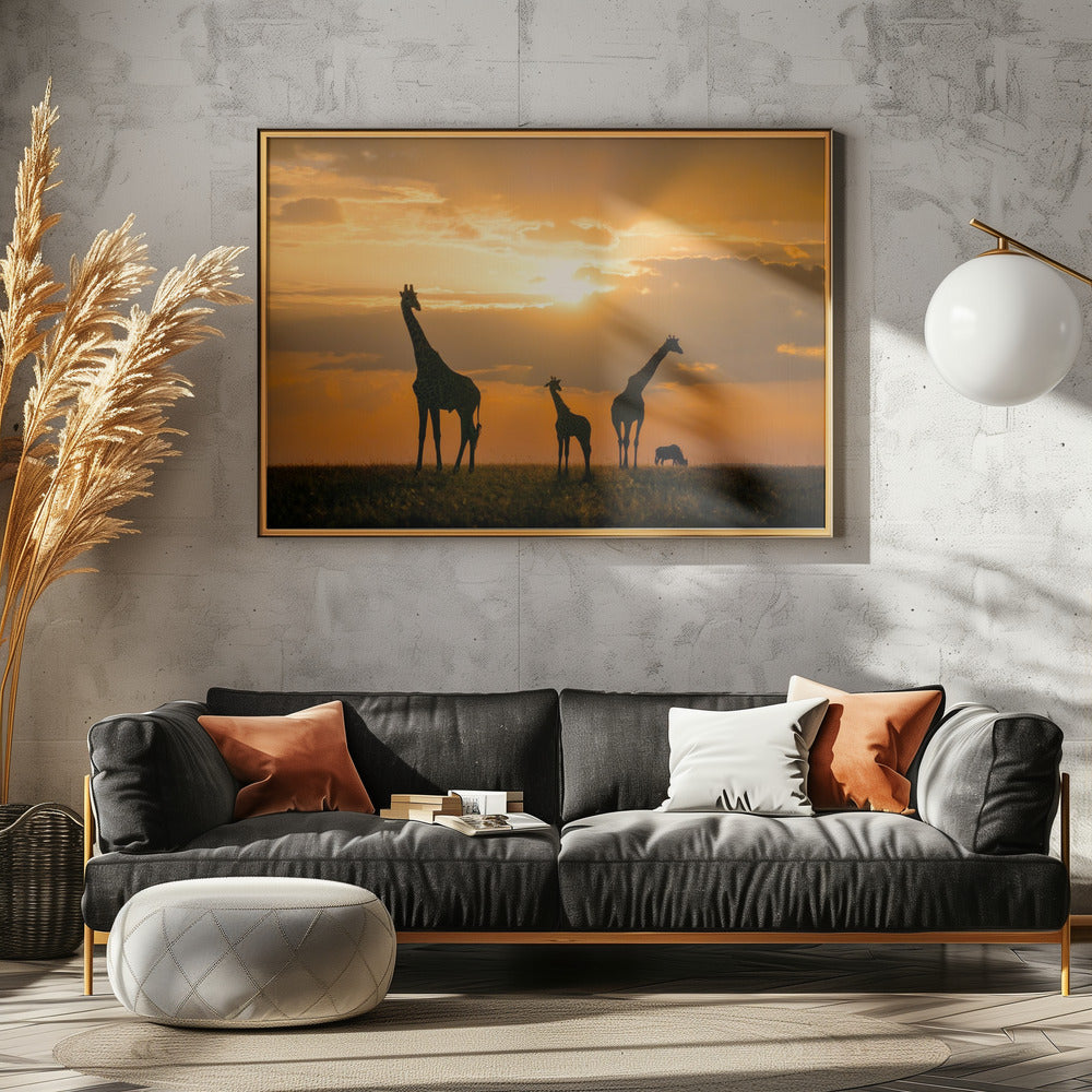 Gouden Afrika | Canvas