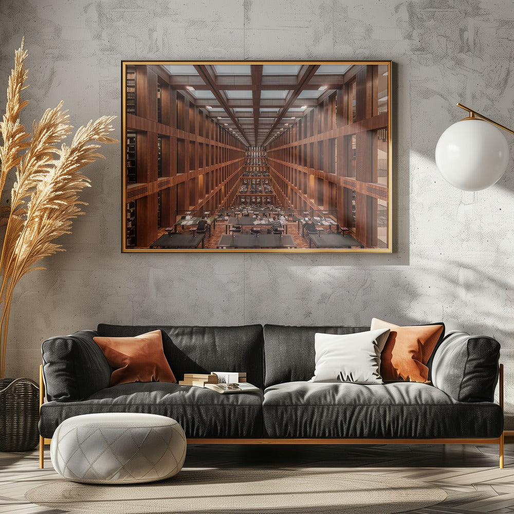Bibliotheek in Berlijn. | Canvas
