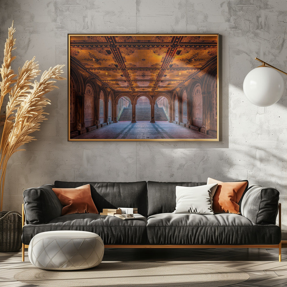 Een wandeling in het park | Canvas