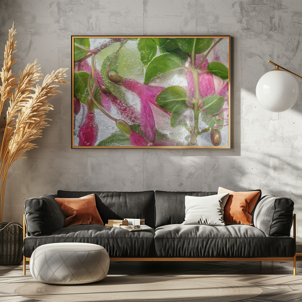 Fuchsia bevriezing | Canvas