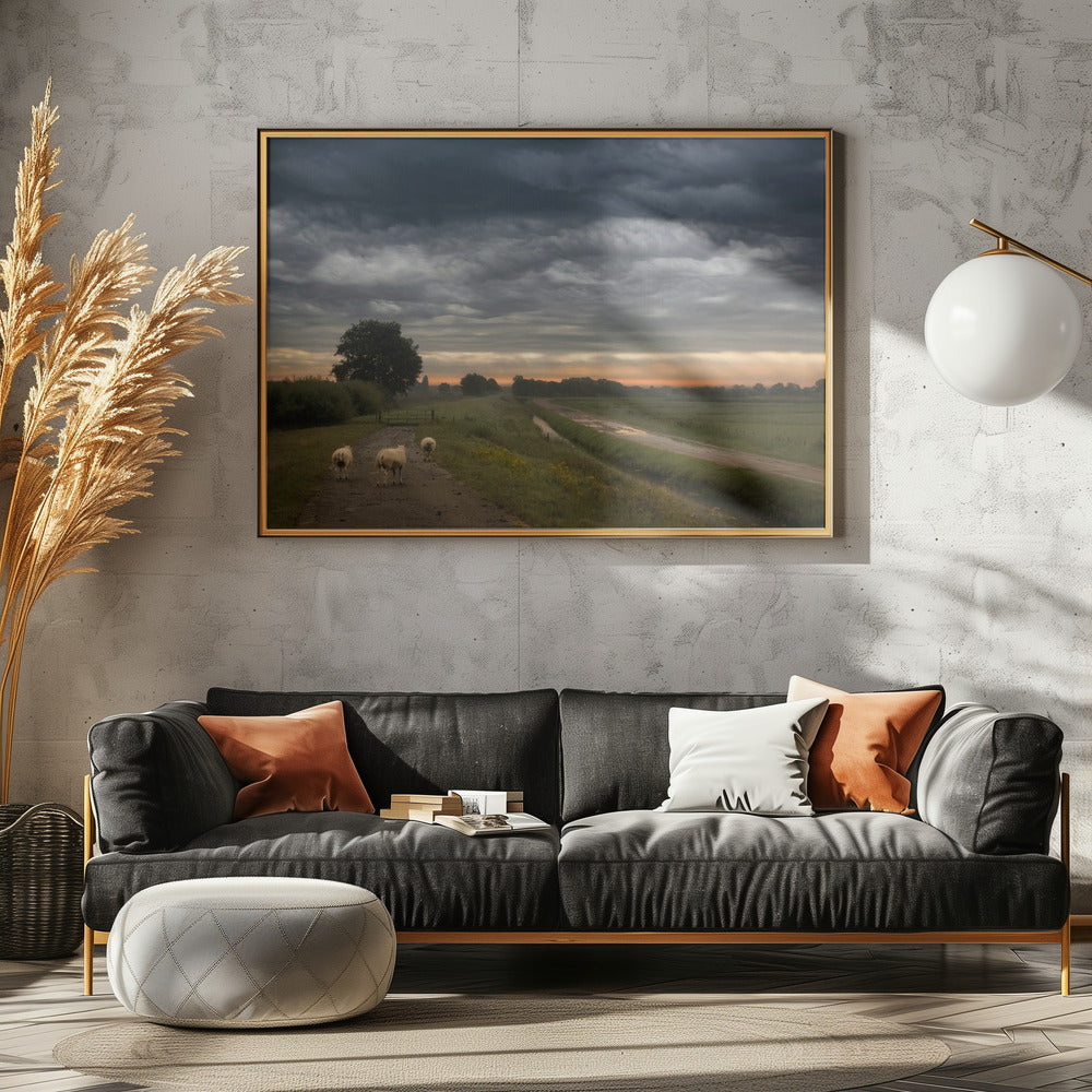 Wuivende wolken | Poster