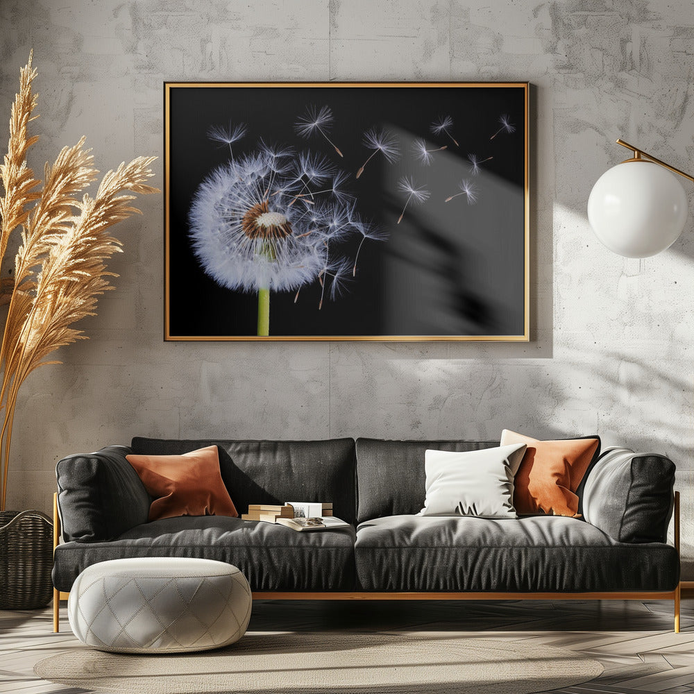Paardenbloem waait | Canvas