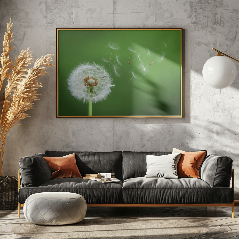 Paardenbloem waait | Canvas