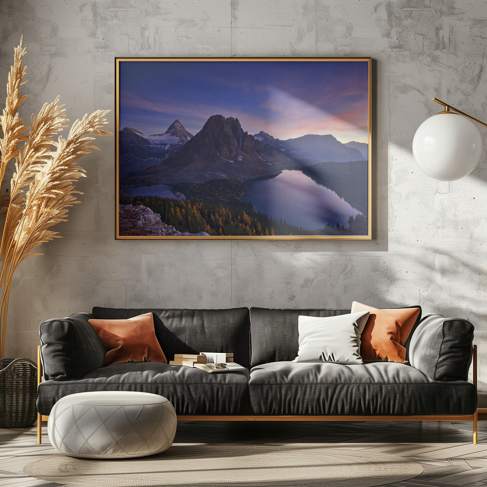 Schemering op Mount Assiniboine | Canvas