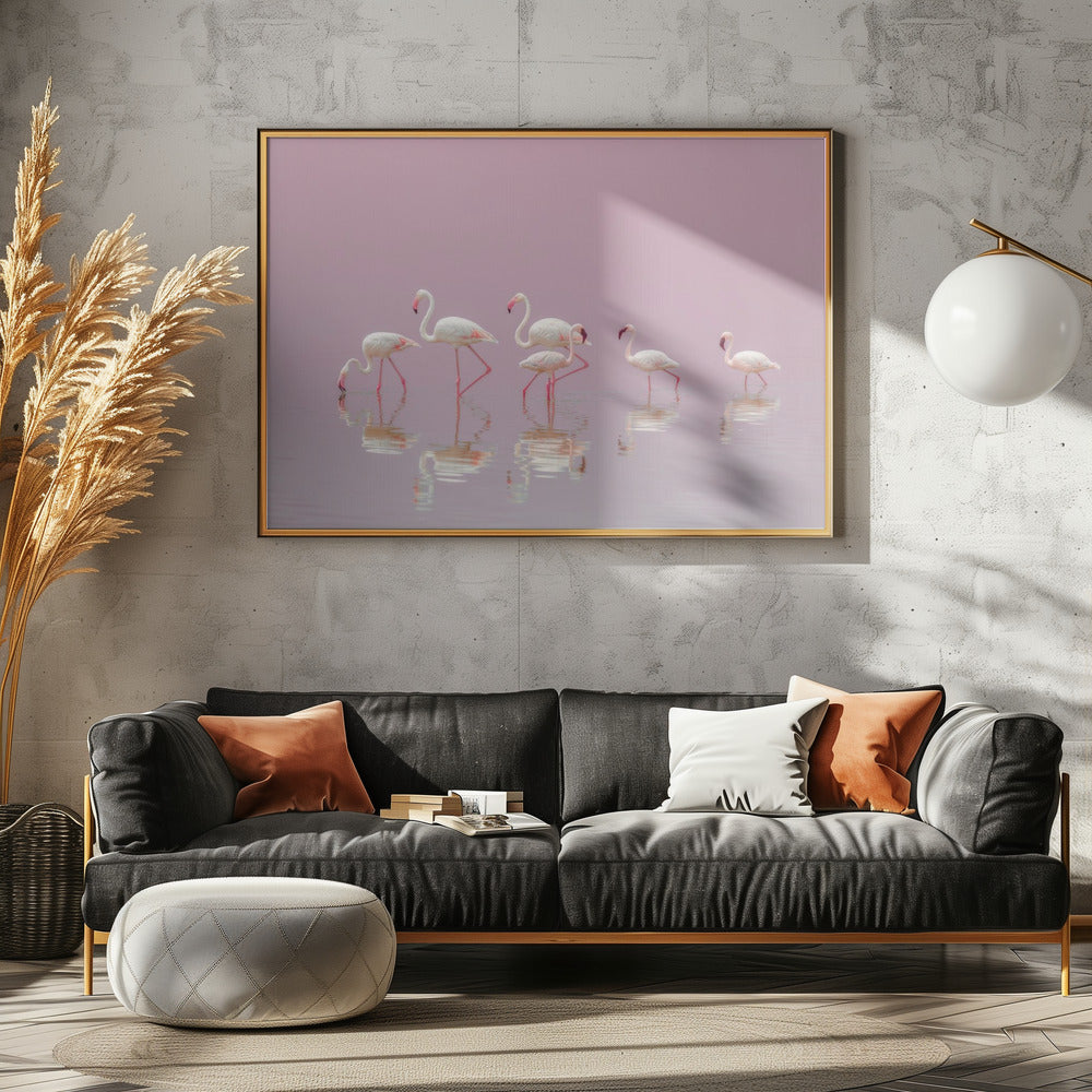 Flamingo's | Canvas