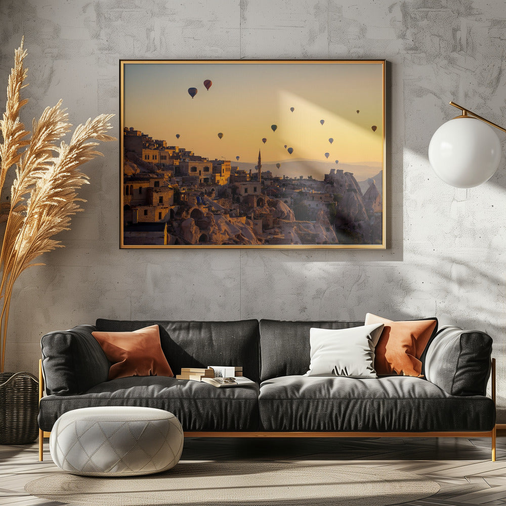 Zonsopgang boven Cappadocië | Poster