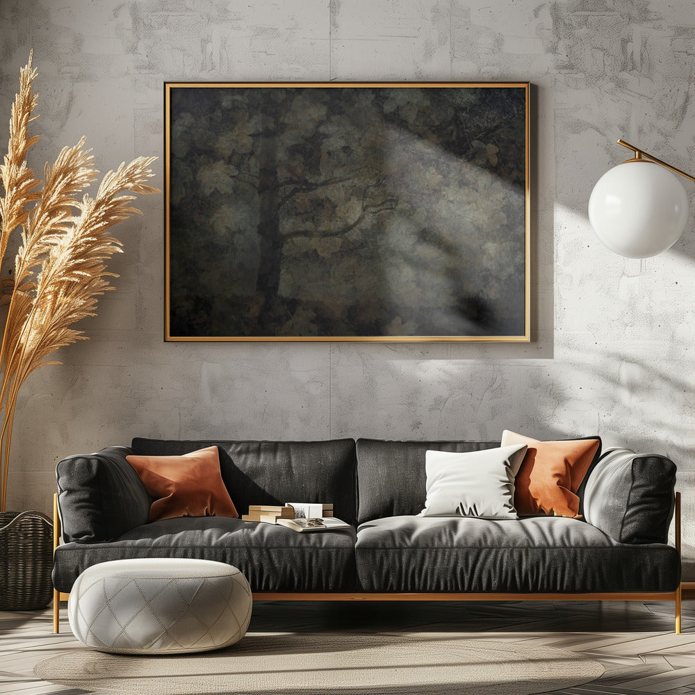 Donker bos | Canvas