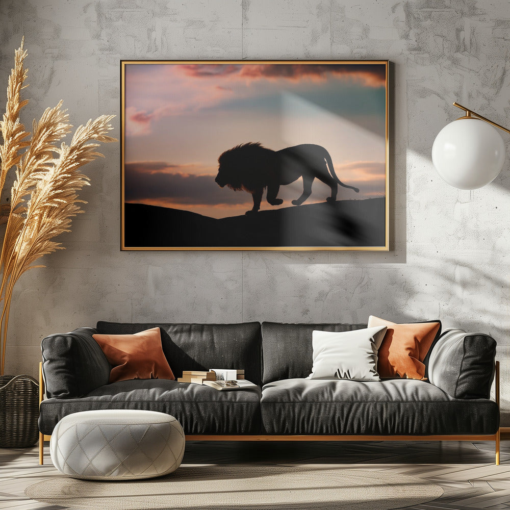 Zonsondergang in de Serengeti | Poster
