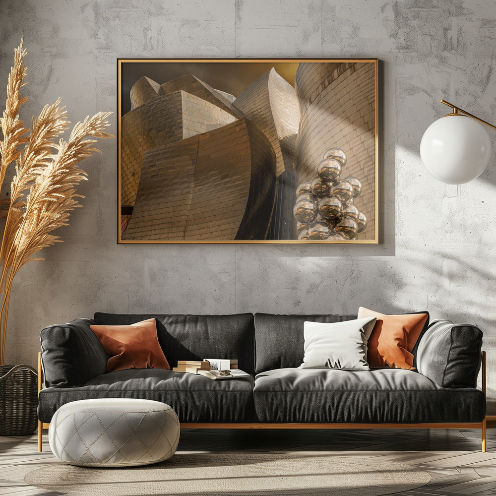 Reflecties op bollen (Serie Guggenheim Bilbao) | Canvas