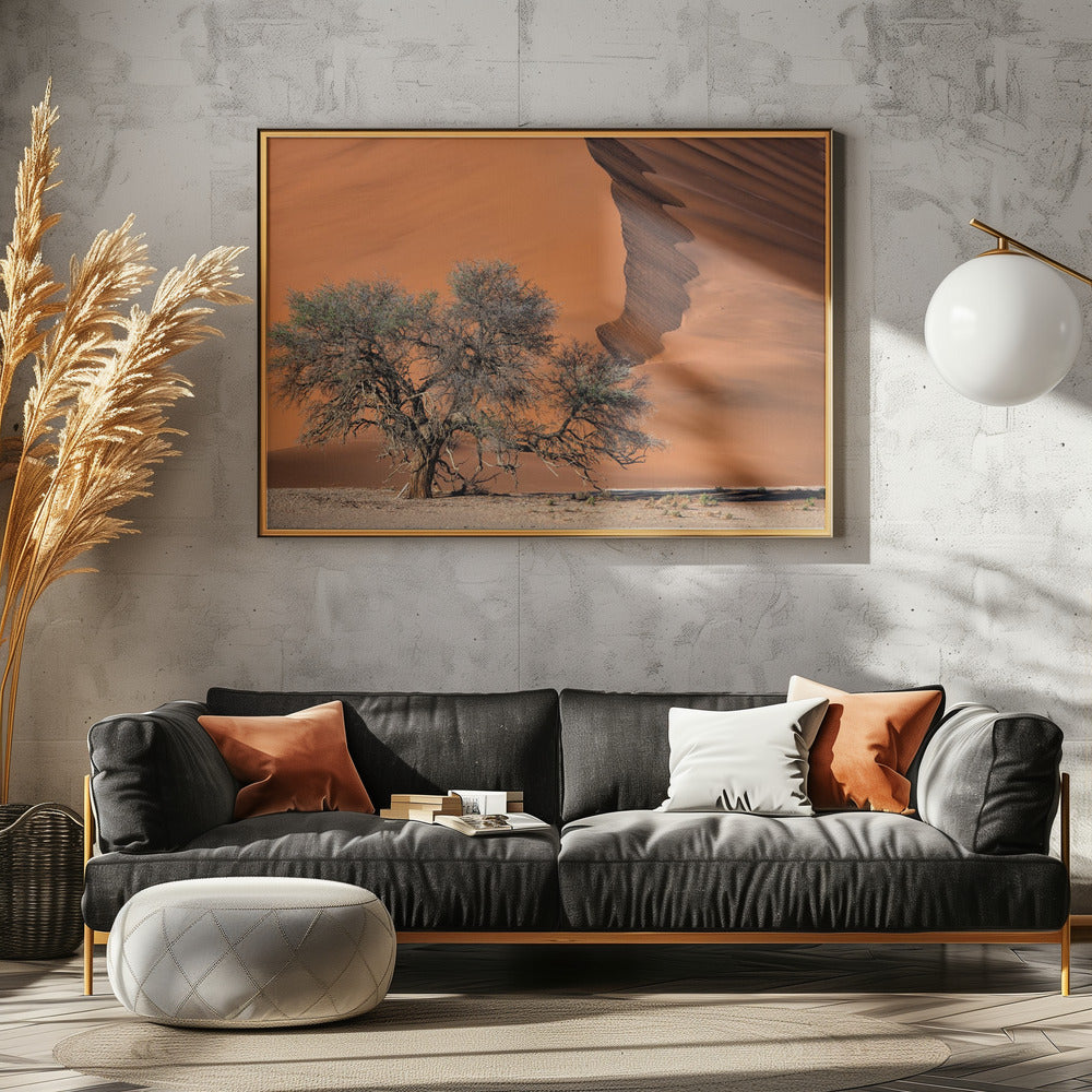 Acacia in de woestijn | Canvas