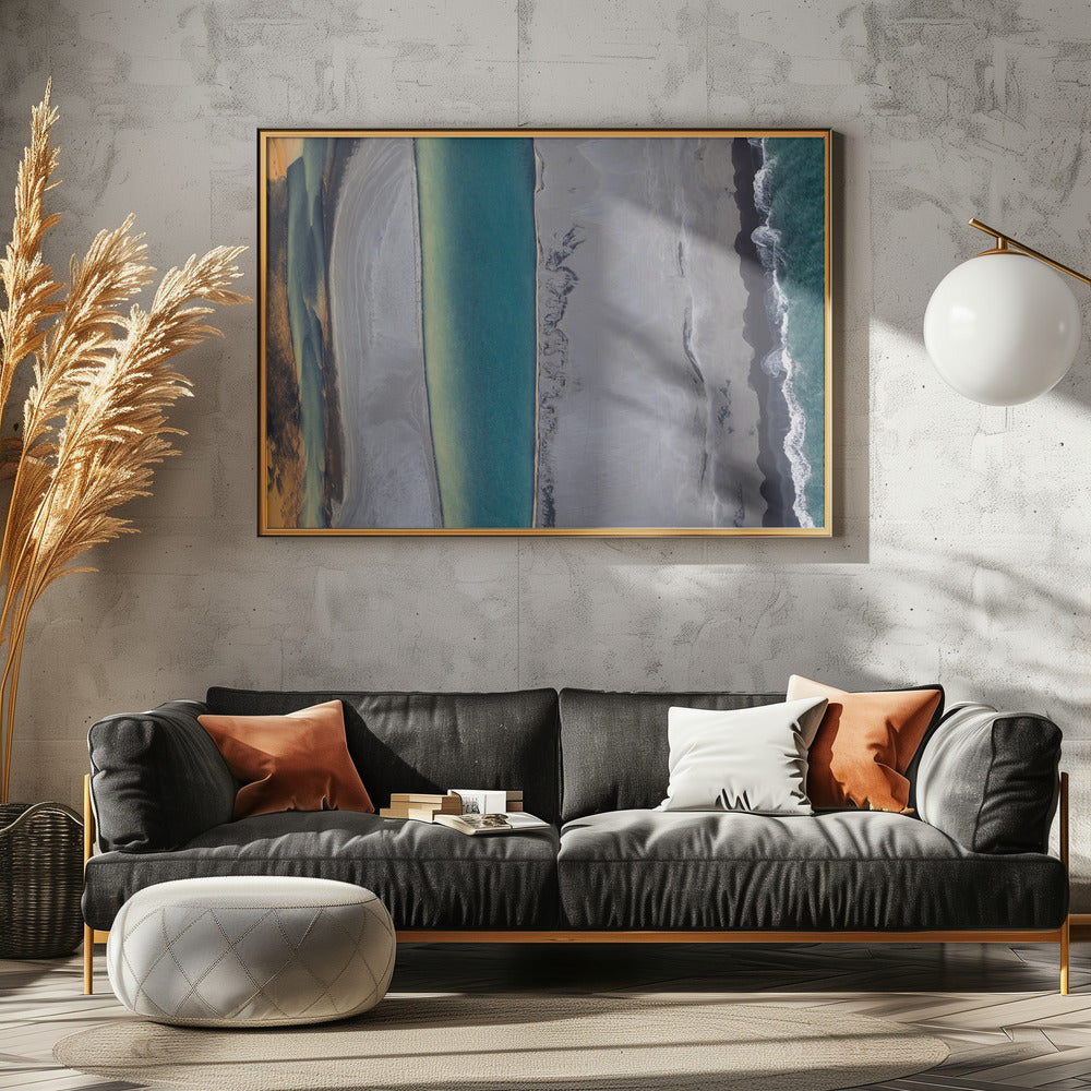 IJslandse kustlijn | Canvas