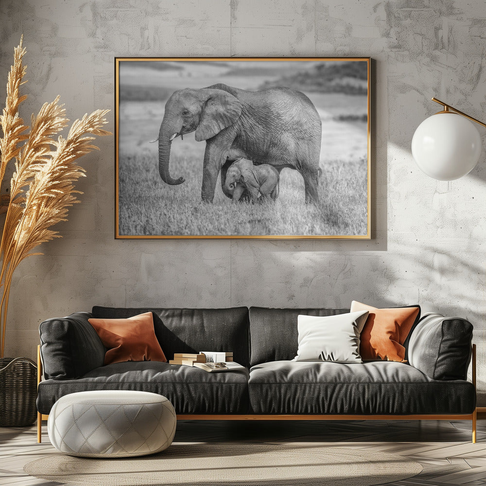 Dichtbij en beschermd blijven | Canvas
