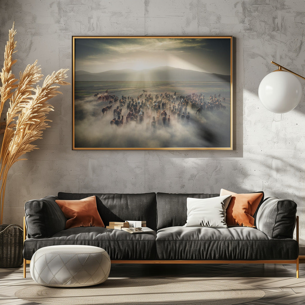Wilde paarden | Canvas