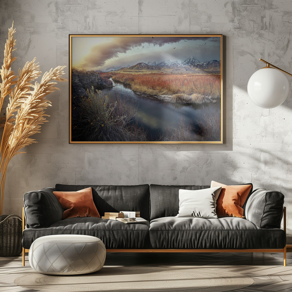 Owens River bij zonsopgang | Poster
