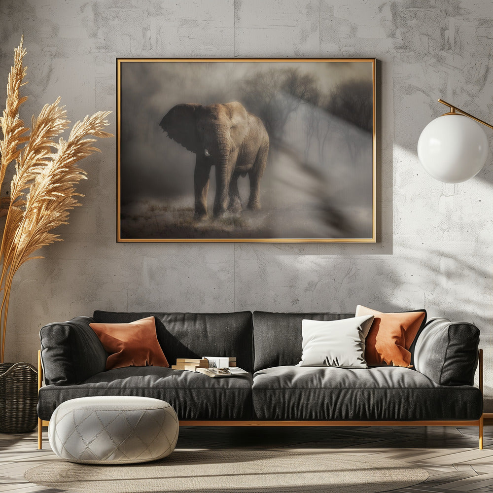 “....elephant drinking water...’ | Poster