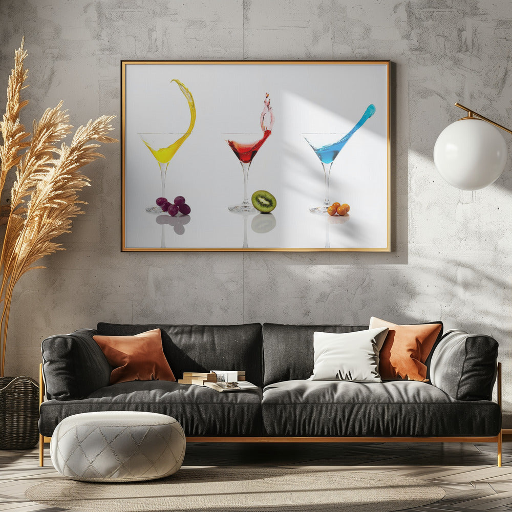 Cocktails en fruit | Poster