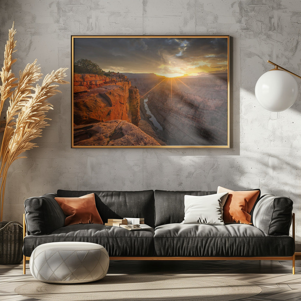 Zonsopgang boven de Grand Canyon | Canvas