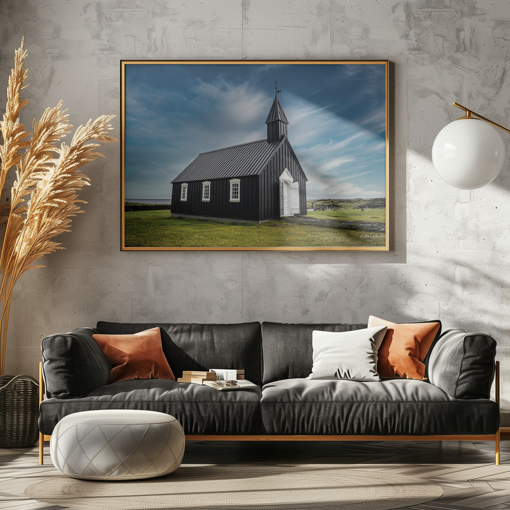 Zwarte Kerk in IJsland | Canvas