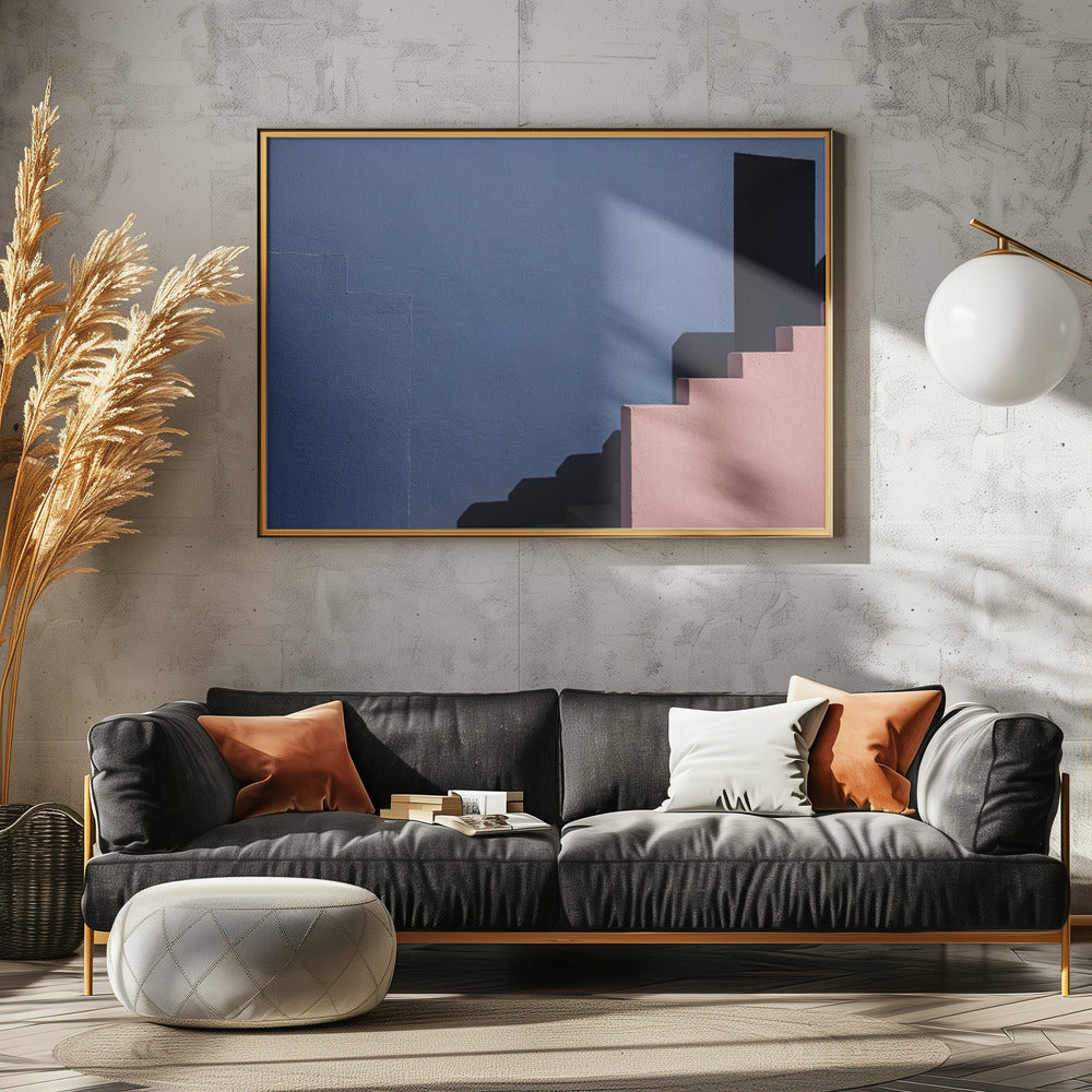 Muurschildering Rood #3 | Canvas