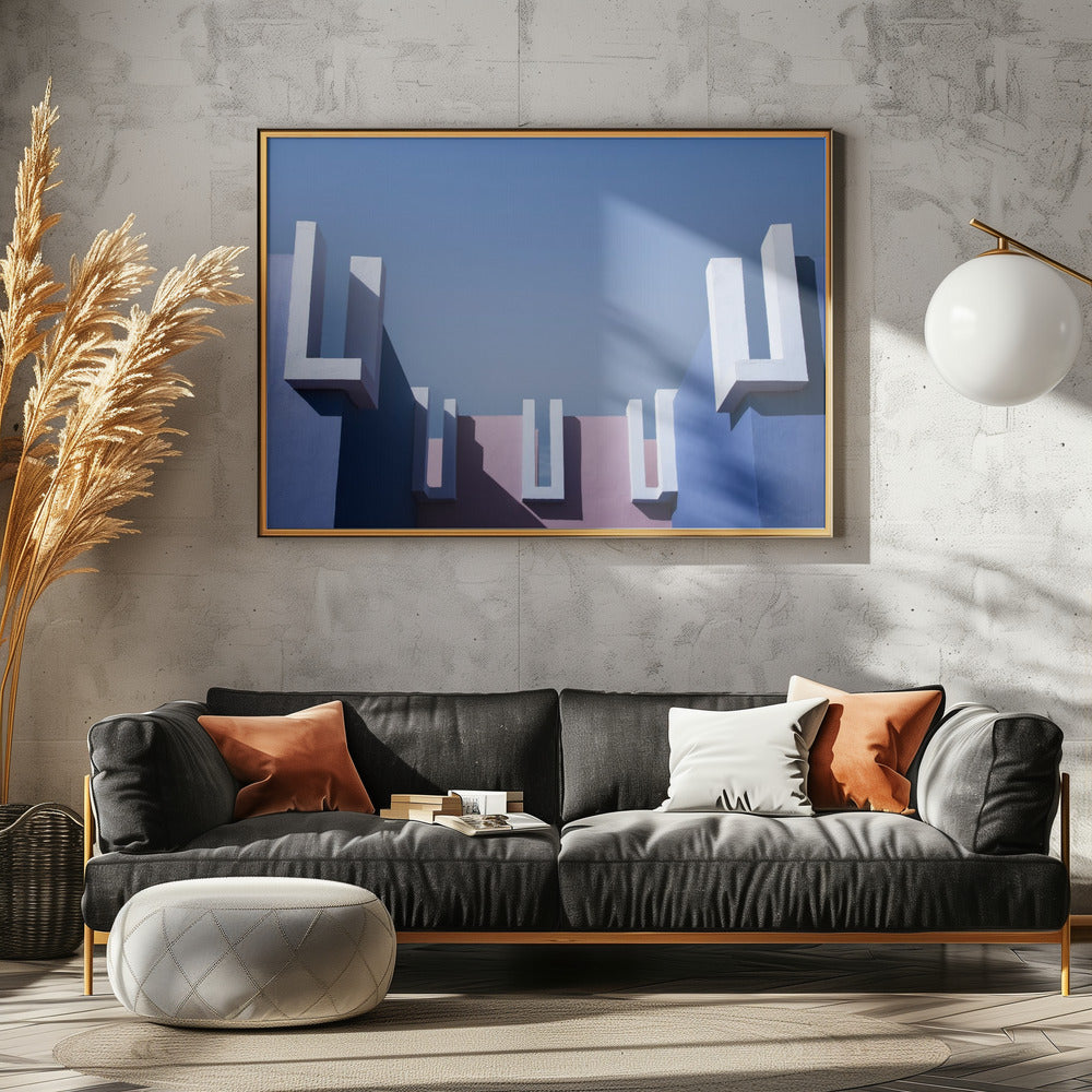 Muurschildering Rood #5 | Canvas