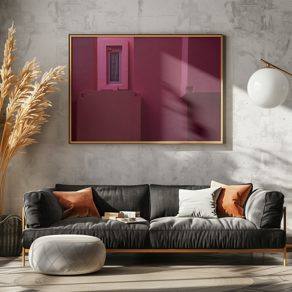 Muurschildering Rood #13 | Canvas