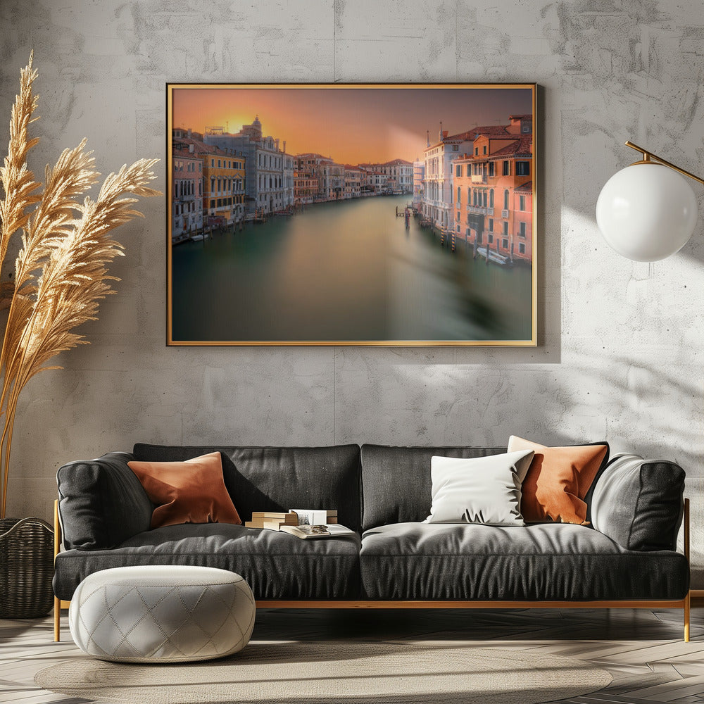 Zonsondergang in Venetië | Poster
