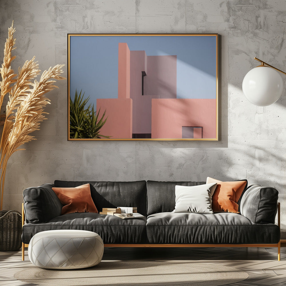 Muurschildering Rood #49 | Canvas