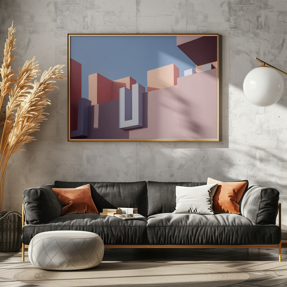 Muurschildering Rood #50 | Canvas