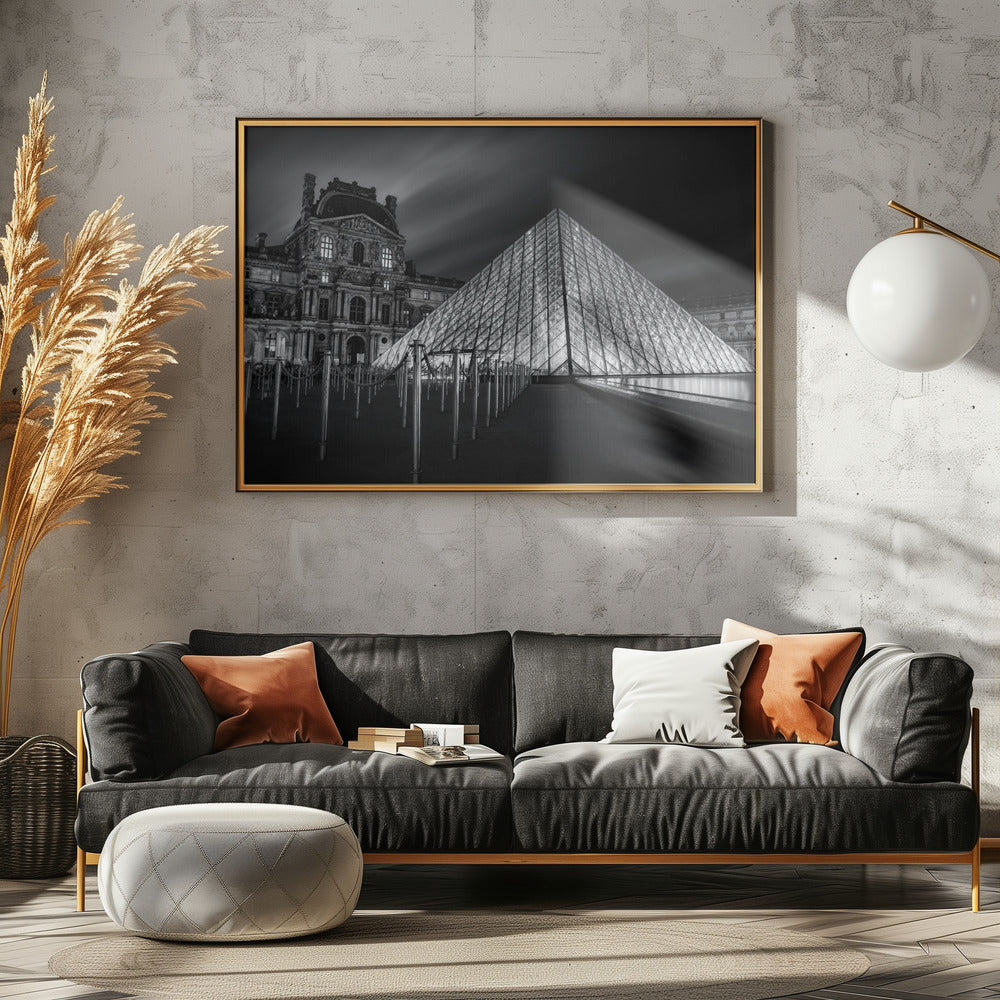 Louvre bij nacht | Canvas