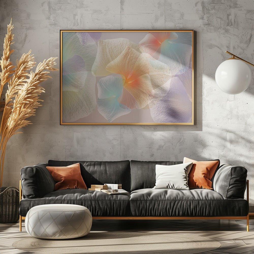 Pastel bloemen | Canvas