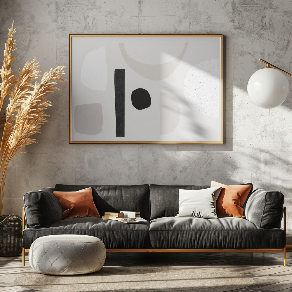 Abstracte vormen dansen | Canvas