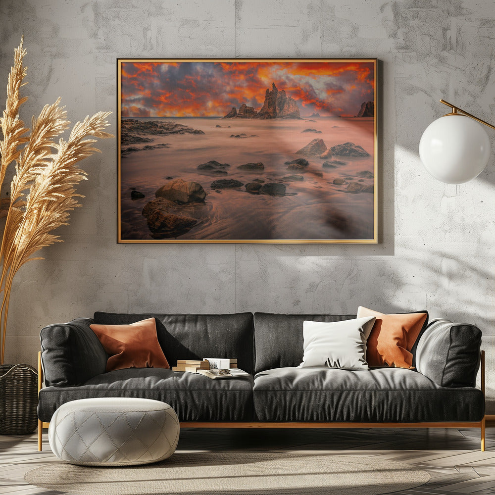 Canarische zonsondergang | Poster
