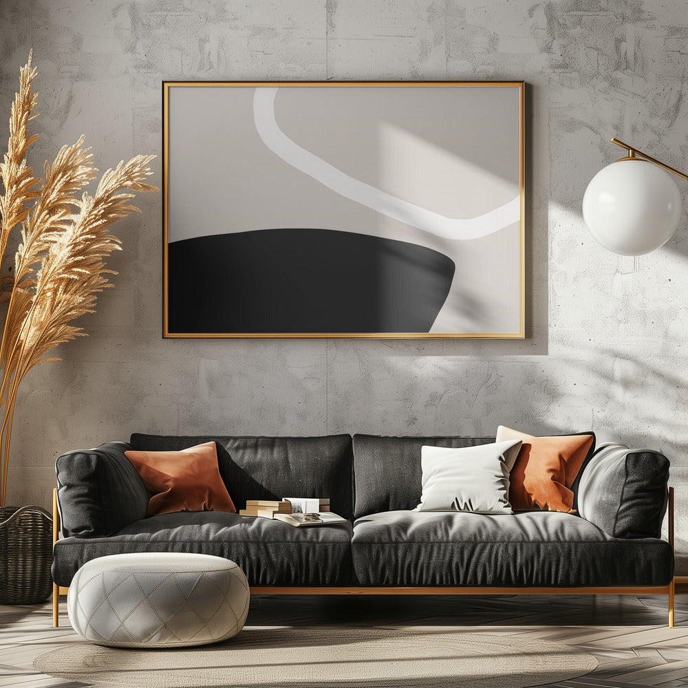 Zwart-witvormen | Canvas