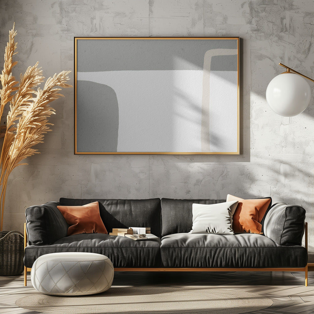 Gedempte geometrische vormen | Canvas