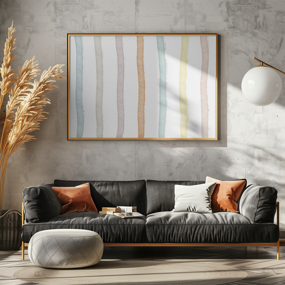 Kleurrijke lijnen | Canvas