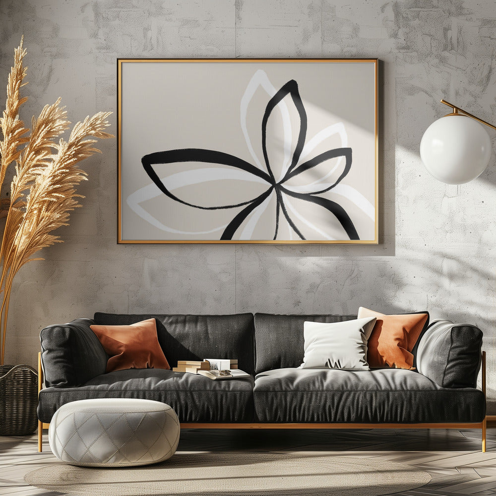 Abstracte bloemen | Canvas