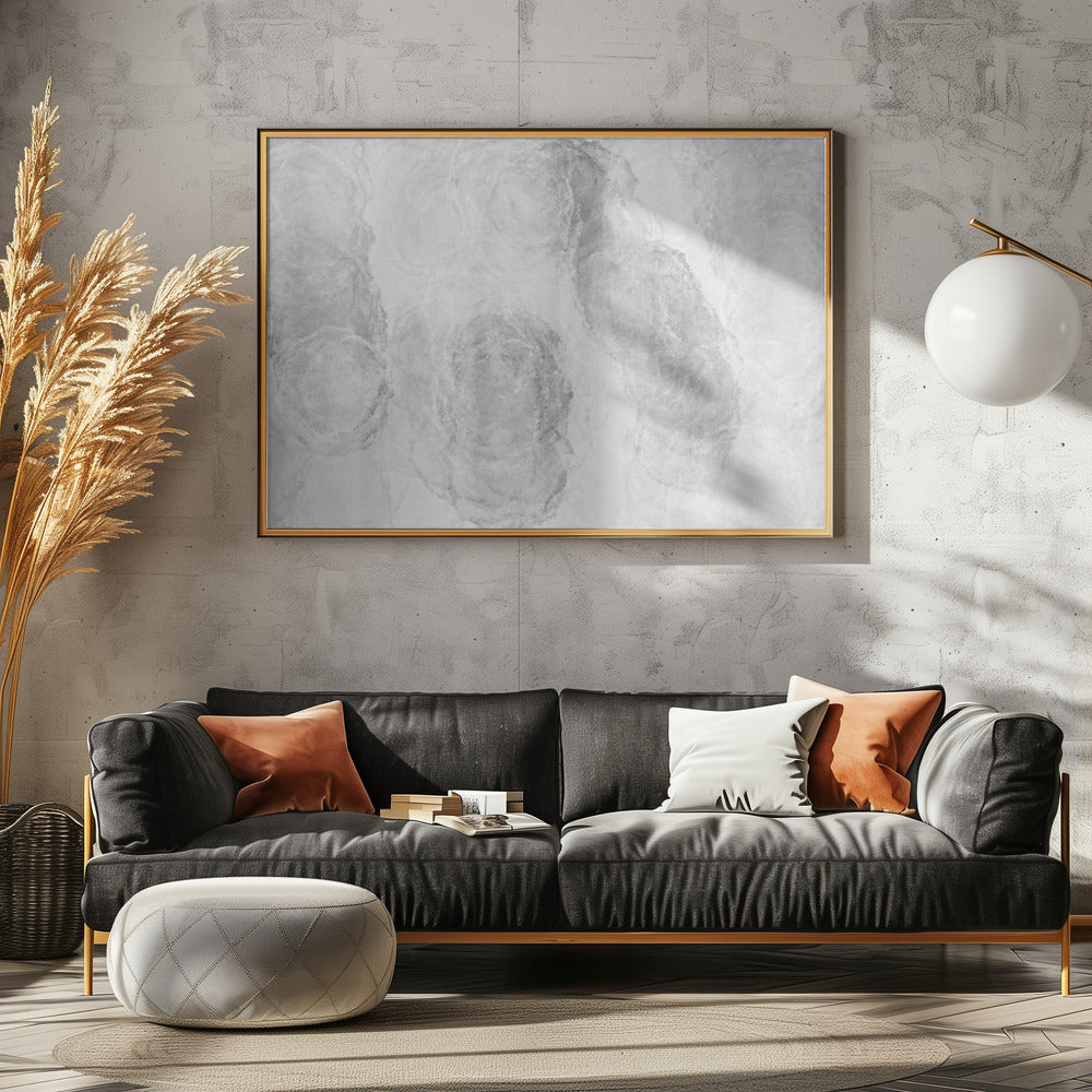 Monochrome marmertextuur | Poster