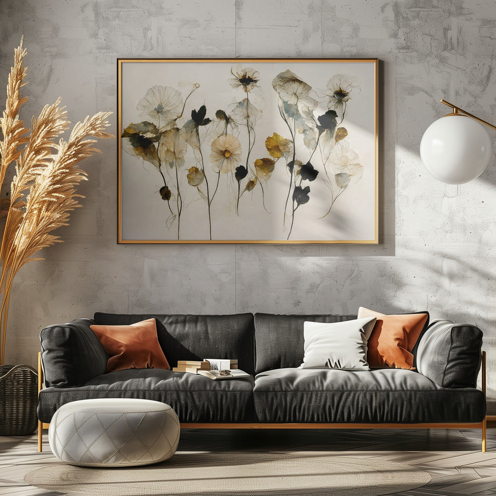 Prachtige droge bloemen | Poster