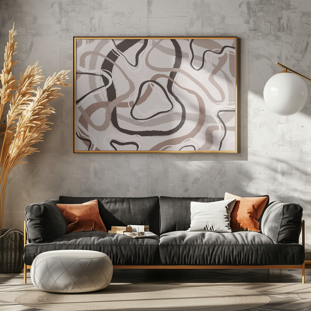 Gebogen paden | Canvas