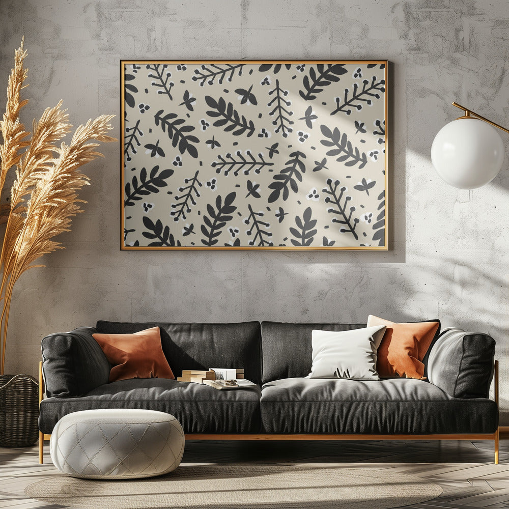 Bladrijke grilligheid | Canvas